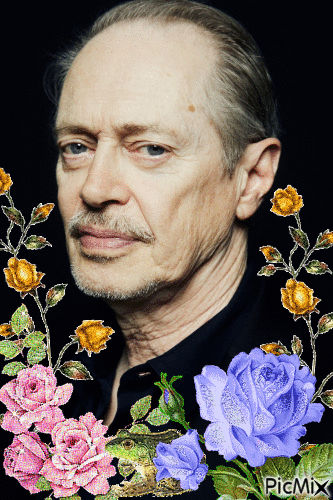steve buscemi with flowers